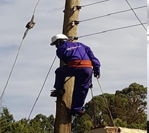 Power line installation